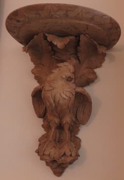 Wooden partridge corbel