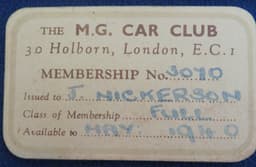 M.G. Car Club