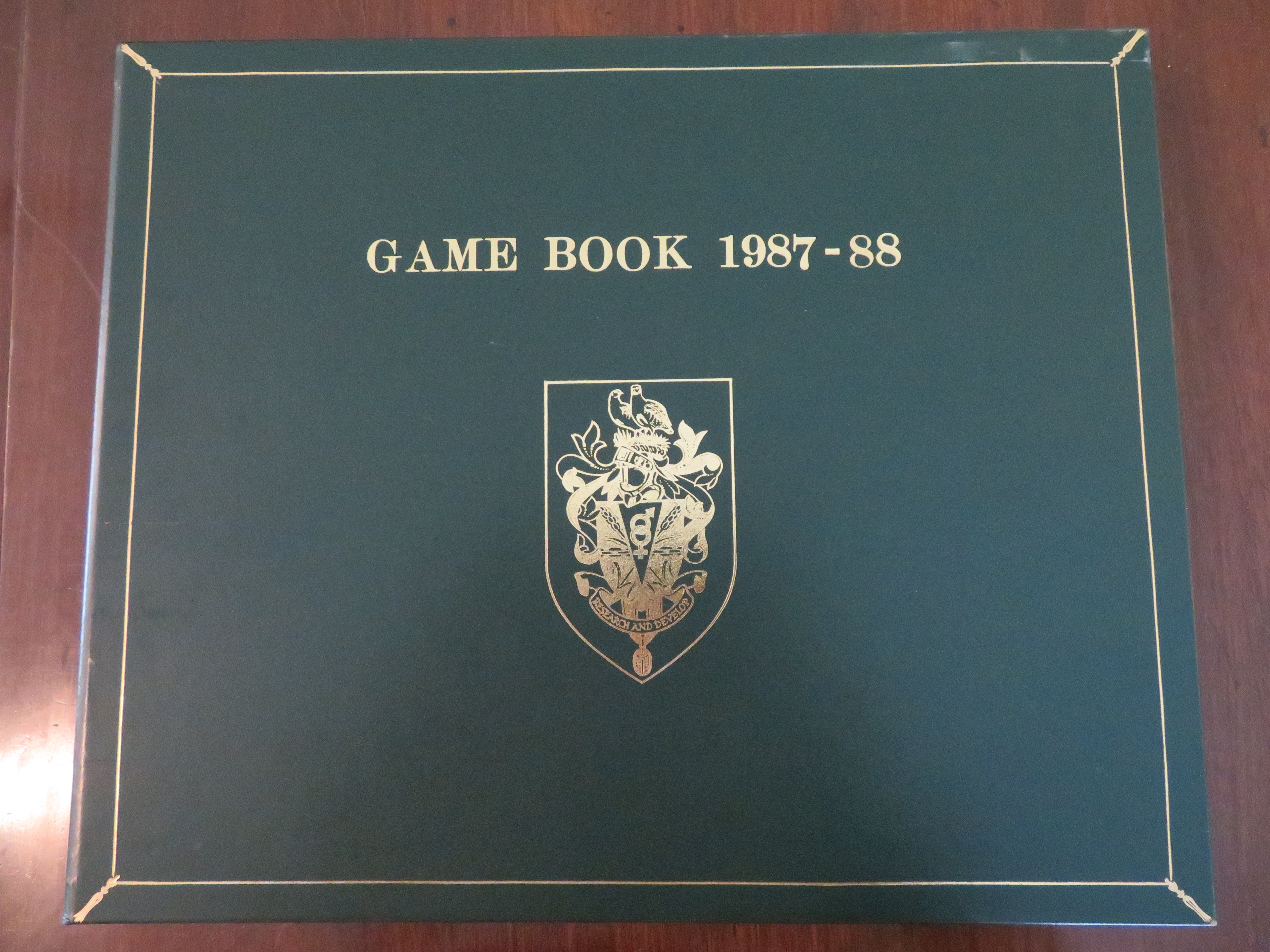 Game book 1987 - 1988