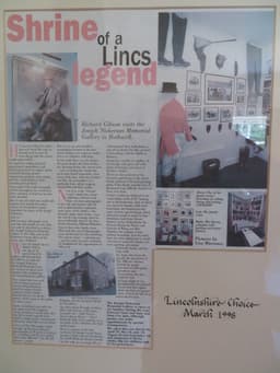 Shrine of a Lincs Legend news clipping