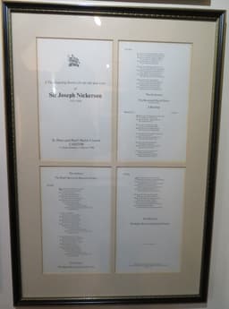 Order of service