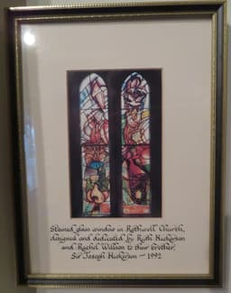 Picture stained glass window