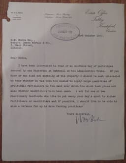 Letter from Beck to Dodds