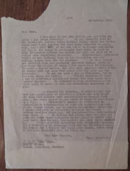 Letter to Beck from Dodds