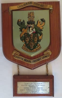 Chairman shield plaque