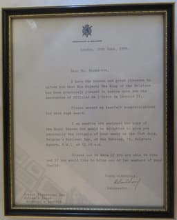 Order of Leopold Letter