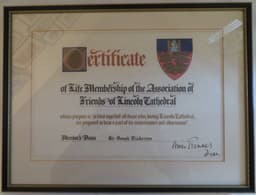 Memership certificate