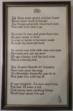 Poem for JN's 70th birthday