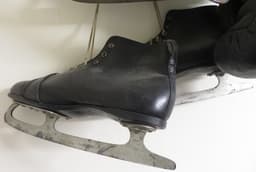 Black ice skates