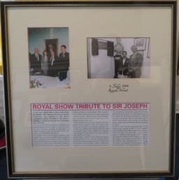 Royal Show Tribute To Sir Joseph