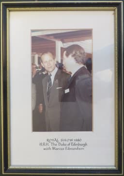 Prince Phillip talking to Marcus Edmundson