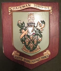 Chairman shield plaque