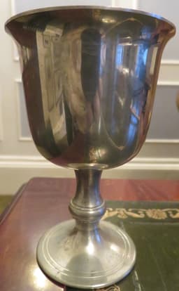 Pewter goblet