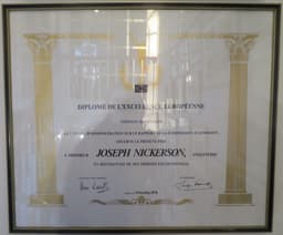 Diplome de L'excellence EuropÃ©enne