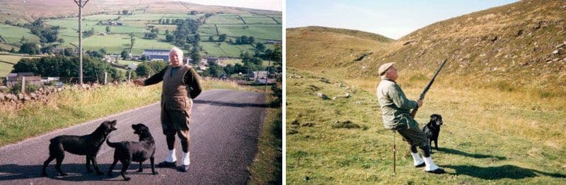 Sir Joseph Nickerson wearing his traditional white spats